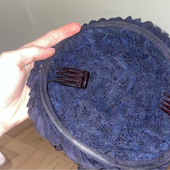 Vintage 1950s-1960s Fabric Tulip Flower Bouquet Topper Hat
